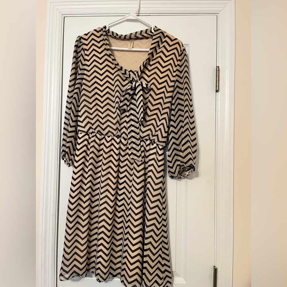 Chevron Patterned Dress